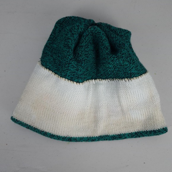 Vintage LL Bean Husky Dog Wool Hat One Size Green Beanie Lined USA Winter 90s - Picture 12 of 16